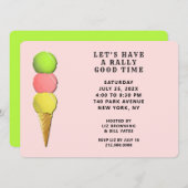 Grappig Tennisfeestje Kaart (Voorkant / Achterkant)