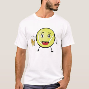 Grappig tennisontwerp t-shirt