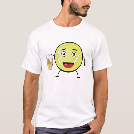 Grappig tennisontwerp t-shirt (Voorkant)