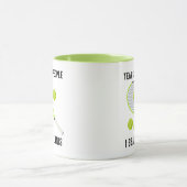 Grappig tennisspeler cadeau mok (Midden)