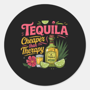 Grappig Tequila Drink Cinco de Mayo Mexicaanse par Ronde Sticker