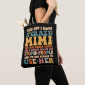 Grappig terug af Ik heb een gekke Mimi Tote Bag (Dichtbij)