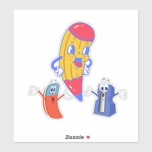 Grappig terug naar school cadeau, grappige school sticker (Vel)