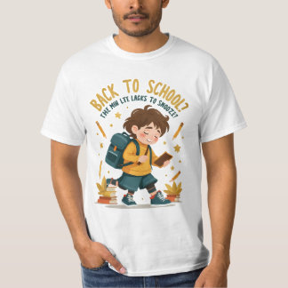 Grappig Terug naar School Cartoon T-shirt - Studen