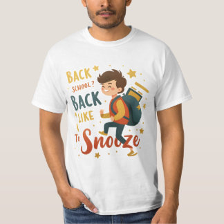 Grappig Terug naar School Cartoon T-shirt - Studen