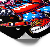 Grappig Terug naar School Crayon Leraar Hip Hop Op Poster (Hoek)