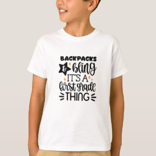Grappig Terug naar school Eerste klas cadeau T-shirt