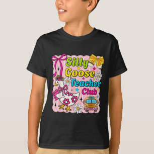 Grappig Terug naar school Gekke Goose Teacher Club T-shirt