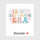 Grappig Terug naar school In mijn 2e klas Era lera Sticker (Vel)