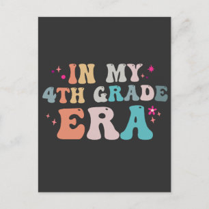 Grappig Terug naar school In mijn 4e klas Era Teac Briefkaart