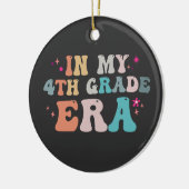 Grappig Terug naar school In mijn 4e klas Era Teac Keramisch Ornament (Links)