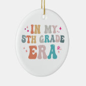 Grappig terug naar school In mijn 5e klas tijdperk Keramisch Ornament (Rechts)