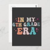 Grappig terug naar school In mijn 6e klas tijdperk Briefkaart (Voorkant / Achterkant)