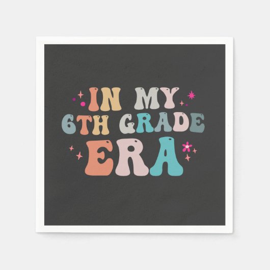Grappig terug naar school In mijn 6e klas tijdperk Servet (Voorkant)