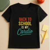 Grappig Terug naar school is mijn cardio-ouder T-shirt