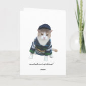 Grappig  terug naar school kaart (Achterkant)