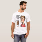 Grappig terug naar school koffieliefhebber T-shirt (Voorkant volledig)