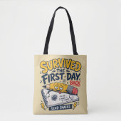 Grappig terug naar school lerarenshirt tote bag (Voorkant)