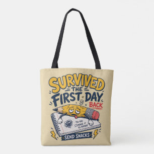Grappig terug naar school lerarenshirt tote bag