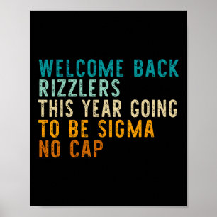 Grappig terug naar school middelbare school leraar poster