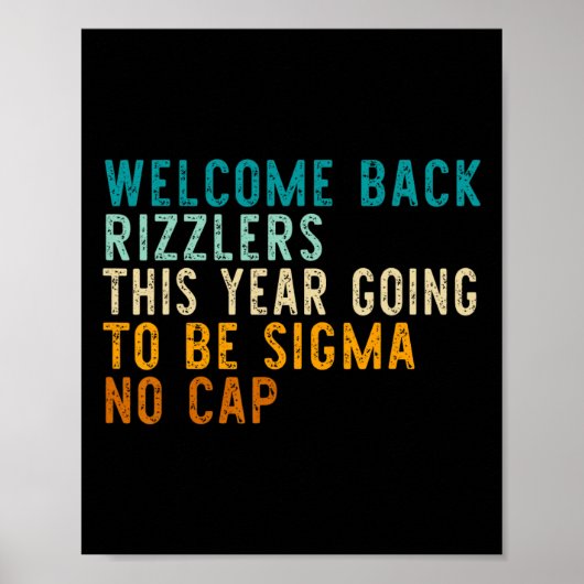 Grappig terug naar school middelbare school leraar poster (Voorkant)