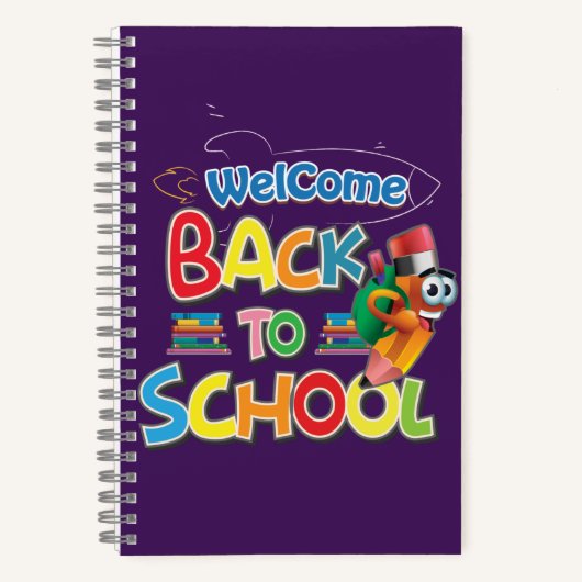 Grappig  Terug naar school Notitieboek (Voorkant)