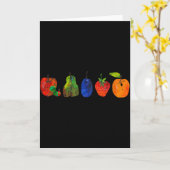 Grappig Terug Naar School Schattig Hongerige Liefh Kaart (Gele Bloem)