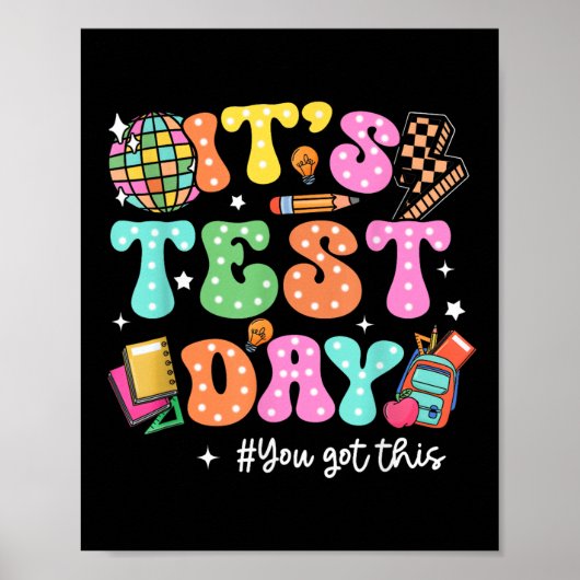 Grappig testen op de testdag dat je deze pijn hebt poster (Voorkant)