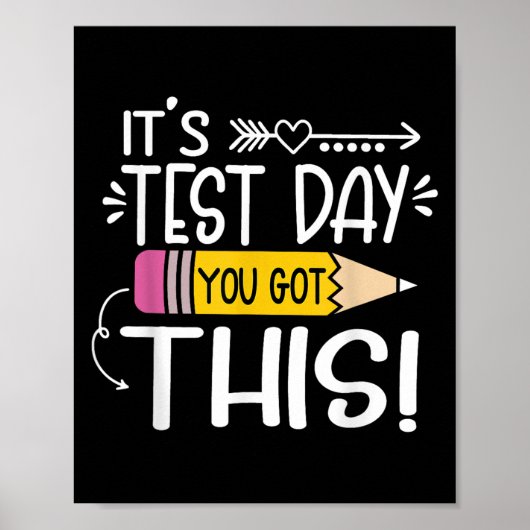 Grappig testen op de testdag dat je deze pijn hebt poster (Voorkant)