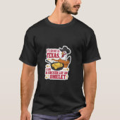 Grappig Texas Chicken Heat Design. Kippeneieren en T-shirt (Voorkant)
