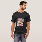 Grappig Texas Chicken Heat Design. Kippeneieren en T-shirt (Voorkant volledig)