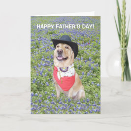 Grappig Texas Vaderdag Kaart
