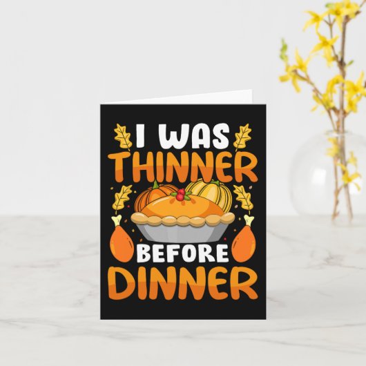 Grappig Thanksgiving dat ik zat voor de avondval Kaart (Gele Bloem)