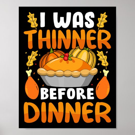 Grappig Thanksgiving dat ik zat voor de avondval Poster (Voorkant)