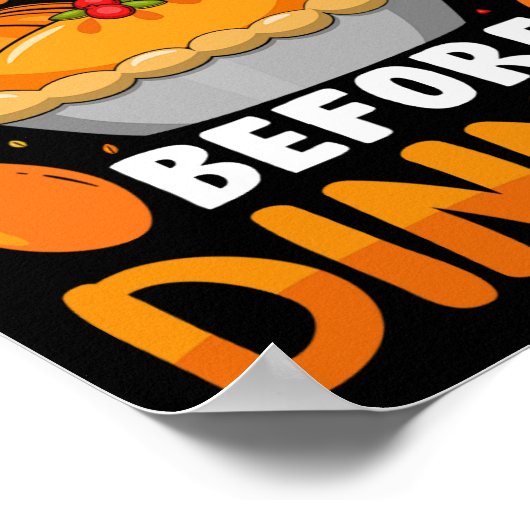 Grappig Thanksgiving dat ik zat voor de avondval Poster (Hoek)
