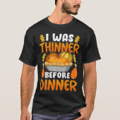 Grappig Thanksgiving dat ik zat voor de avondval T-shirt (Voorkant)