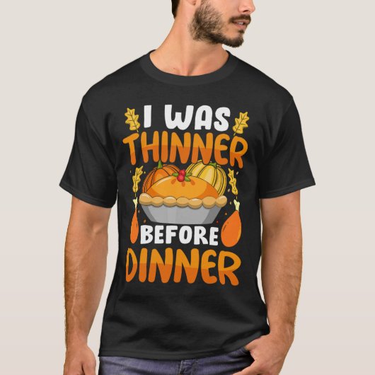 Grappig Thanksgiving dat ik zat voor de avondval T-shirt (Voorkant)