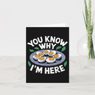 Grappig Thanksgiving Diner Je weet waarom ik hier  Kaart