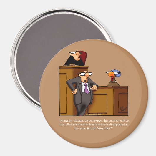 Grappig Thanksgiving Dinner Party Favor Magnet (Voorkant / Achterkant)