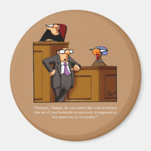 Grappig Thanksgiving Dinner Party Favor Magnet