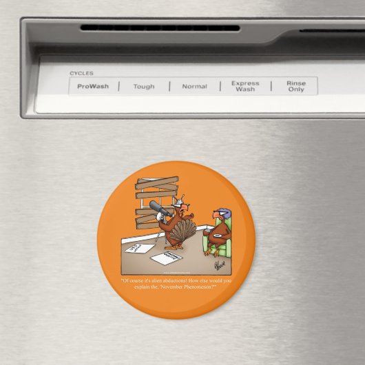 Grappig Thanksgiving Dinner Party Favor Magnet (Insitu (Vaatwasser))