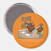 Grappig Thanksgiving Dinner Party Favor Magnet (Voorkant / Achterkant)