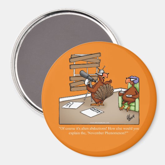 Grappig Thanksgiving Dinner Party Favor Magnet (Voorkant / Achterkant)