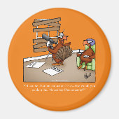 Grappig Thanksgiving Dinner Party Favor Magnet (Voorkant)