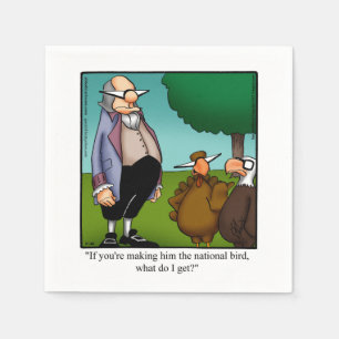 Grappig Thanksgiving Humor Cocktail Party Napkins Servet