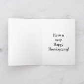 Grappig Thanksgiving Humor Wenskaart Feestdagen Kaart (Binnen)