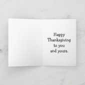 Grappig Thanksgiving humor Wenskaart Kaart (Binnen)