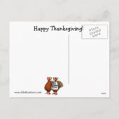 Grappig Thanksgiving "Ik ben met heerlijk" Briefka Feestdagenkaart (Achterkant)