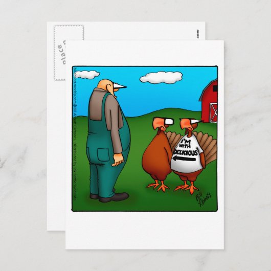 Grappig Thanksgiving "Ik ben met heerlijk" Briefka Feestdagenkaart (Voorkant / Achterkant)