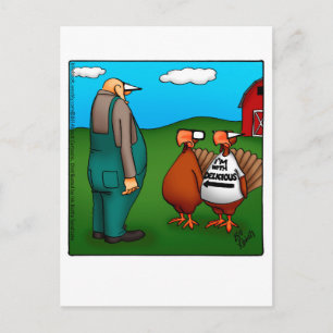 Grappig Thanksgiving "Ik ben met heerlijk" Briefka Feestdagenkaart